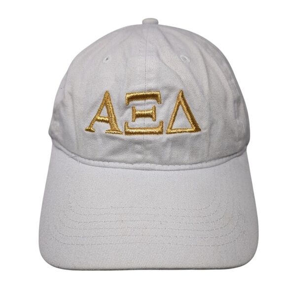 Alpha Xi Delta Good Life Slideback Hat White OS Adjustable Port & Company Cotton - Picture 1 of 8
